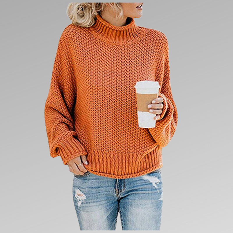 Cozy High Collar Pullover Sweater