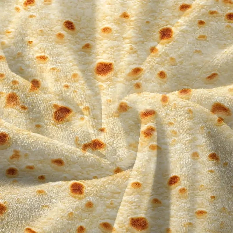 Soft Warm Flannel Tortilla Blanket for Cozy Home and Travel