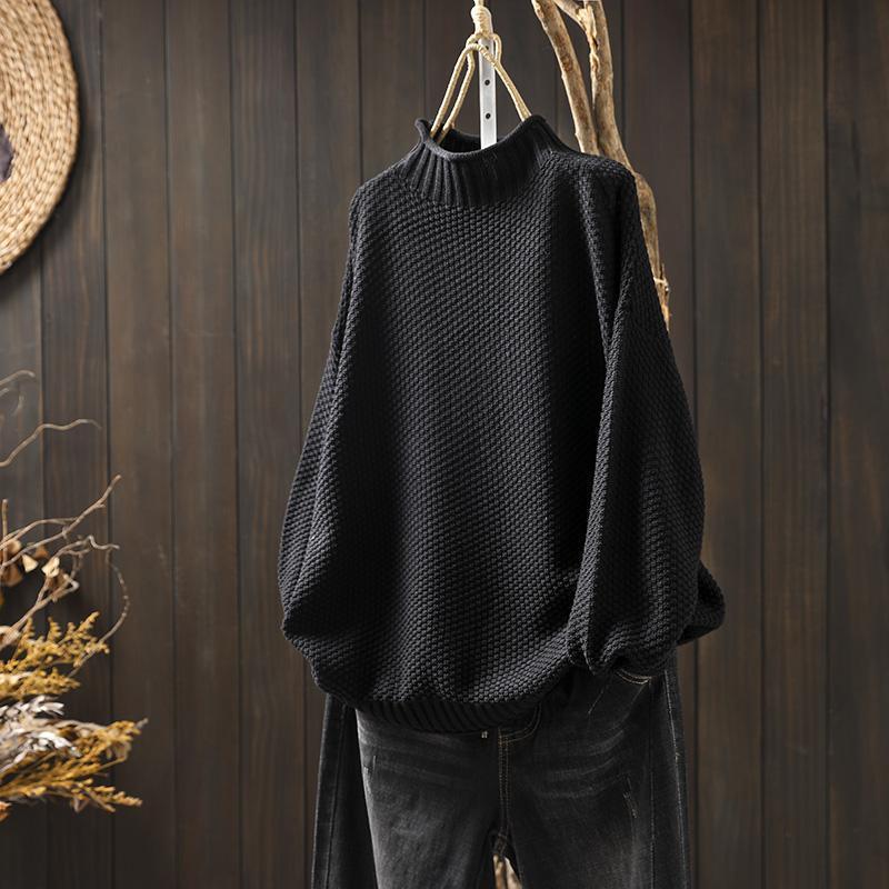 Cozy Waffle Knit Sweater for Layered Looks