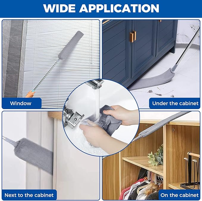 CleanEase™ - Retractable Microfiber Duster for Hard-to-Reach Spaces