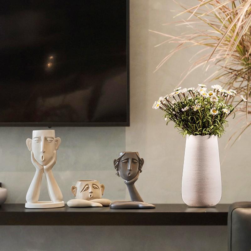 Handcrafted Ceramic Tanooki Vase Decor