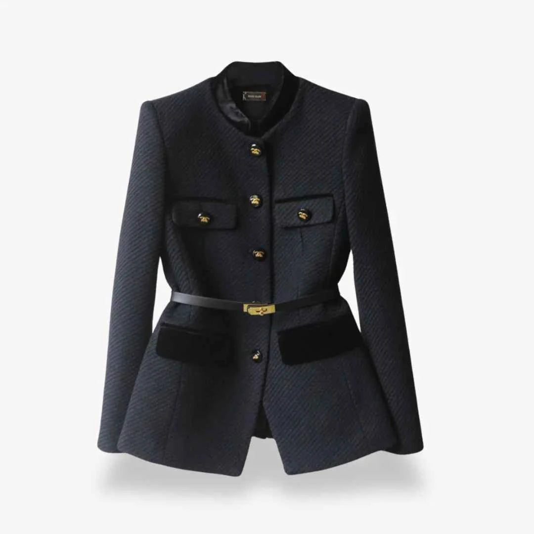 Tailored Tweed Blazer for Chic Office Style