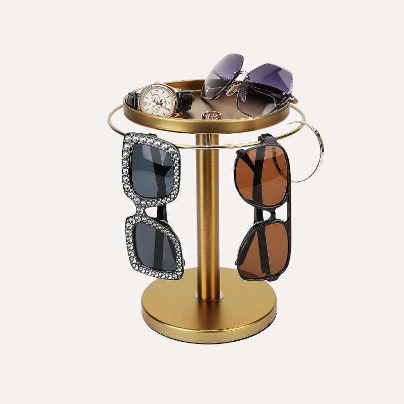 360° Rotating Glasses Stand - Eyewear & Jewelry Organizer