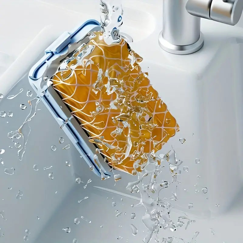 Hygienic Soap Dish and Foam Net Combo for Quick-Drying and Saving Soap