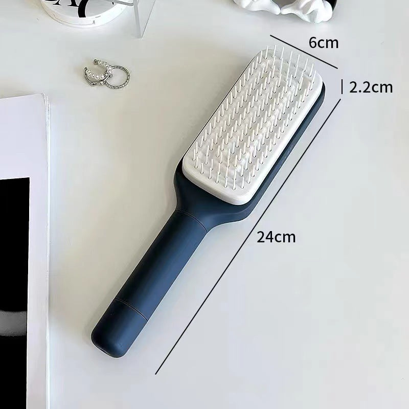 4-in-1 Self-Cleaning Anti-Static Hair Brush and Scalp Massager