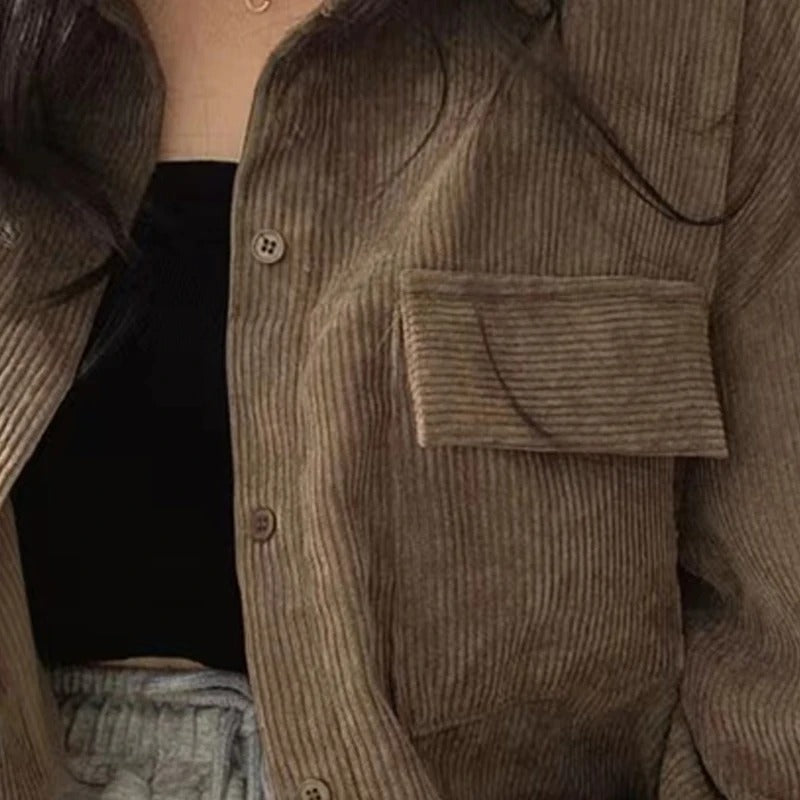 Casual Comfy Corduroy Jacket for Everyday Style