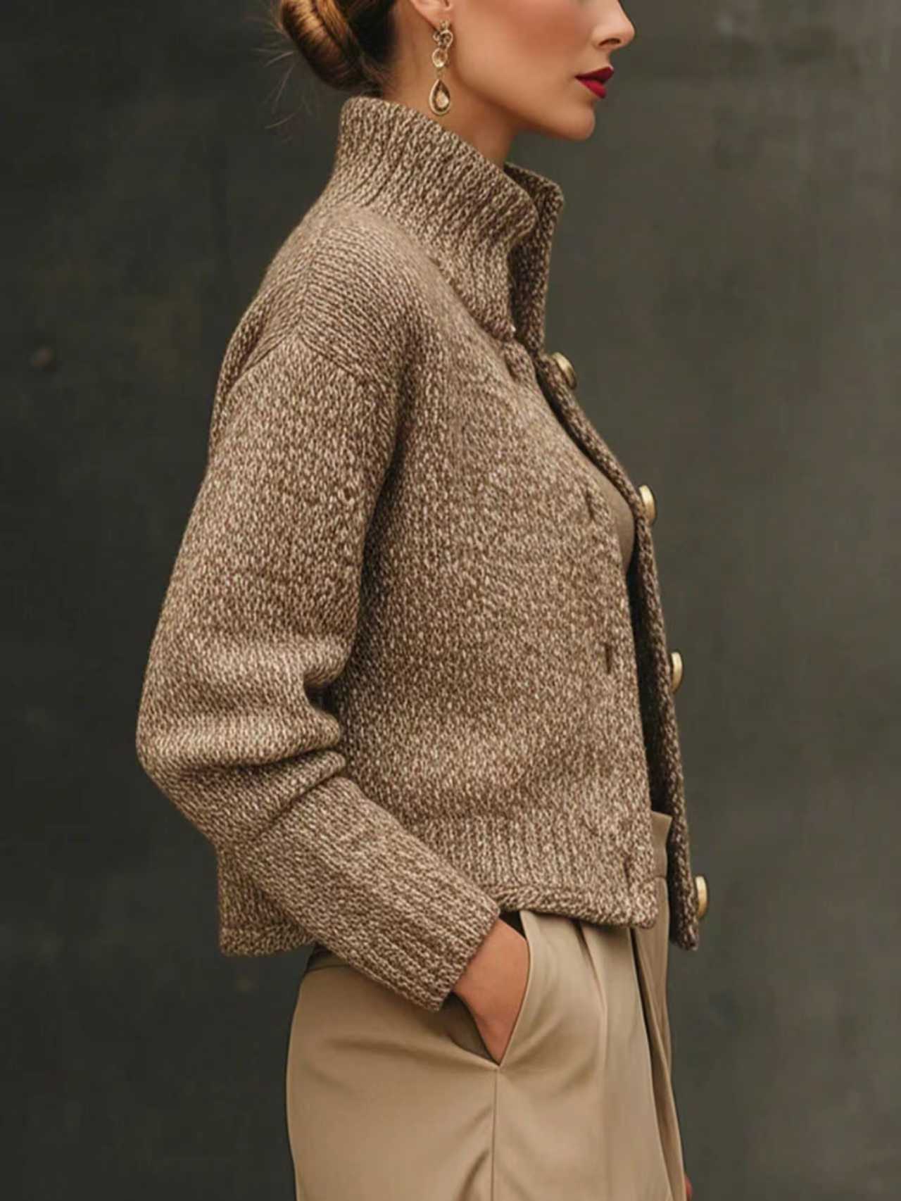 Tailored Wool Blend Jacket