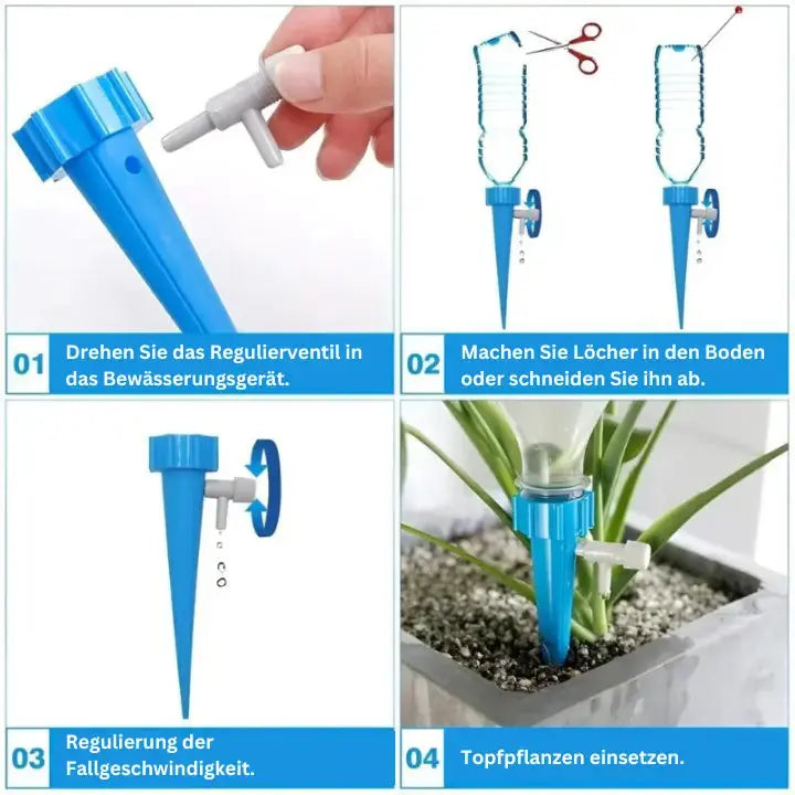 AquaGrow™ - Adjustable Self-Watering Plant Spikes
