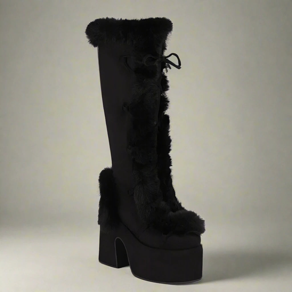 Cozy Chunky Platform Boots for Winter Style