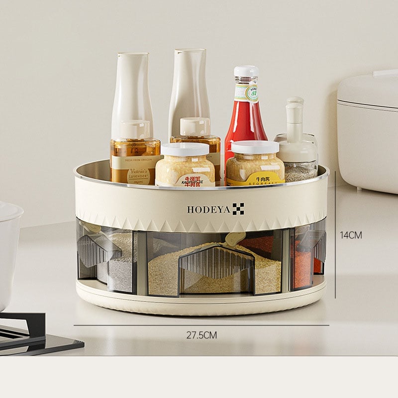 SpiceSphere™ - 360° Rotating Kitchen Organizer