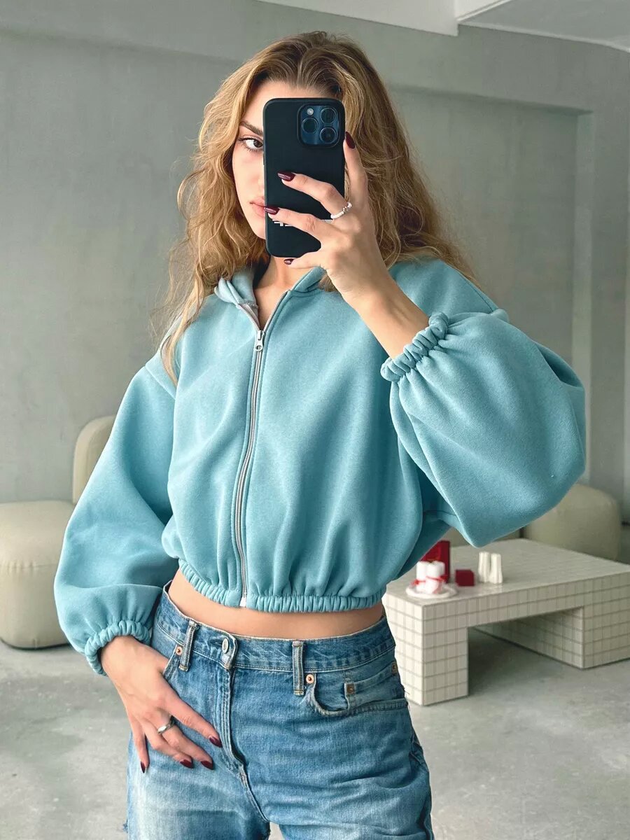Casual Lightweight Short Sports Hoodie Jacket