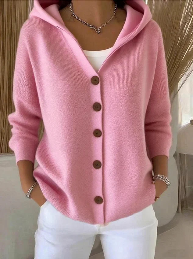 Cozy Women's Cotton Long Sleeve Cardigan