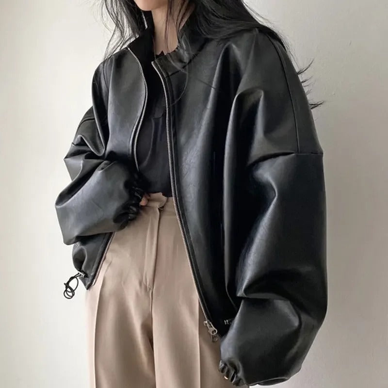 Personalized Hip Hop PU Leather Jacket