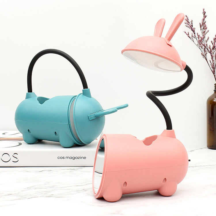 Modern LED Desk Lamp with Pen Holder and Touch Control