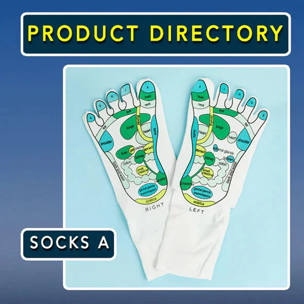 Comfort Fit Acupressure Reflexology Massage Socks Set