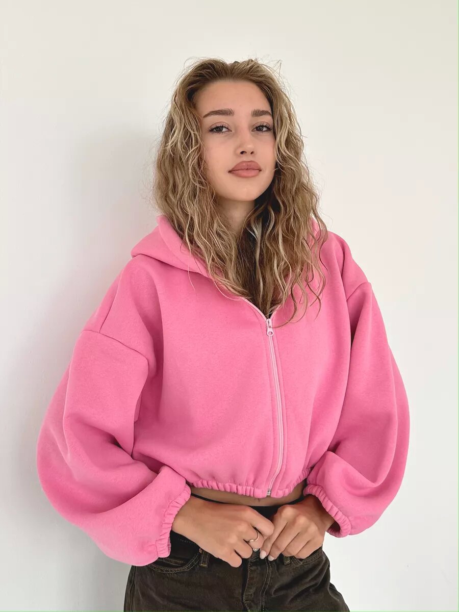 Casual Lightweight Short Sports Hoodie Jacket