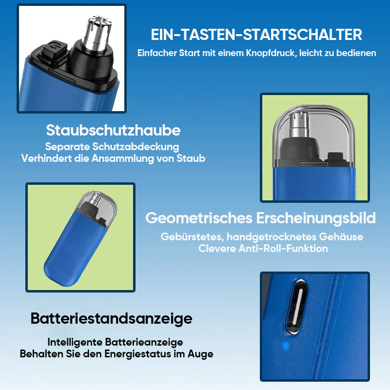 Compact Portable Nose Hair Trimmer for Easy Grooming On-The-Go