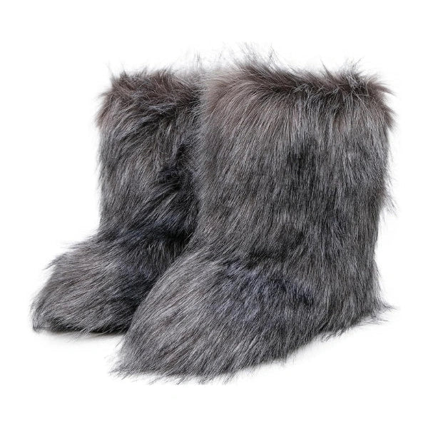 Frosted Fluff Y2K Retro Boots