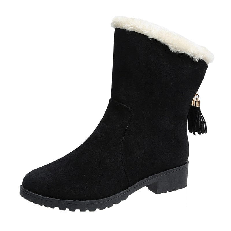 Cozy Plush Ankle Boots for Women Winter Warmth