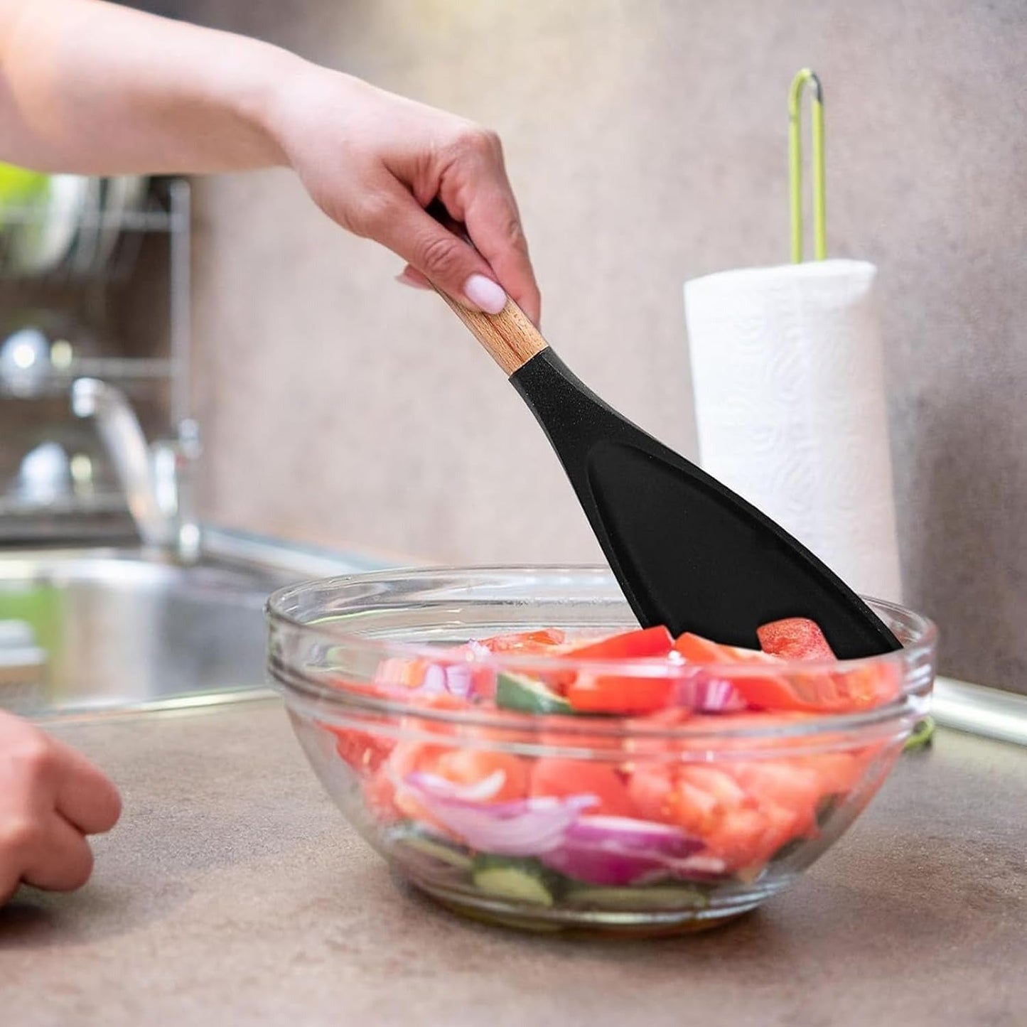 Versatile Kitchen Spoon Tool for Cooking and Serving