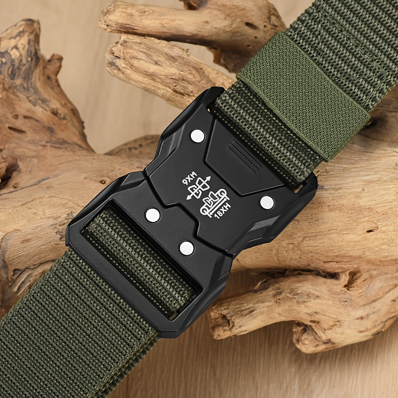 Durable Unisex Tactical Nylon Belt for Outdoor and Everyday Wear