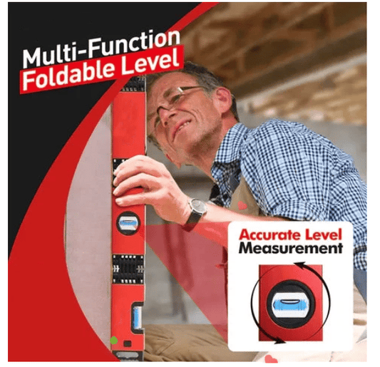Multifunctional Folding Spirit Level for Precise DIY Projects