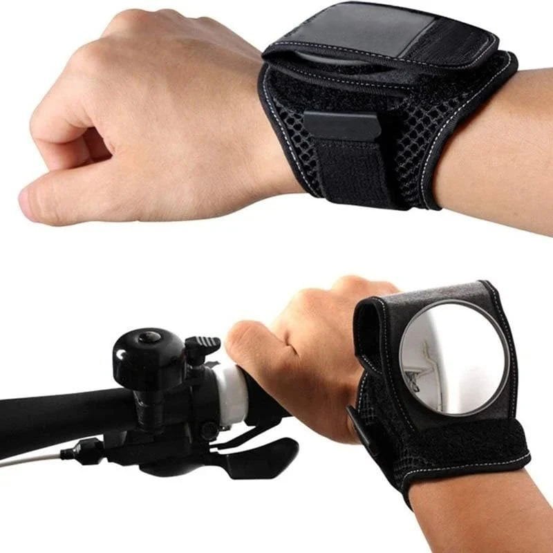 Wide-Angle Safety Wrist Mirror for Active Outdoor Use
