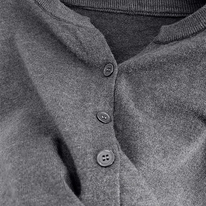 Cozy Chunky Wool Knit Cardigan Sweater