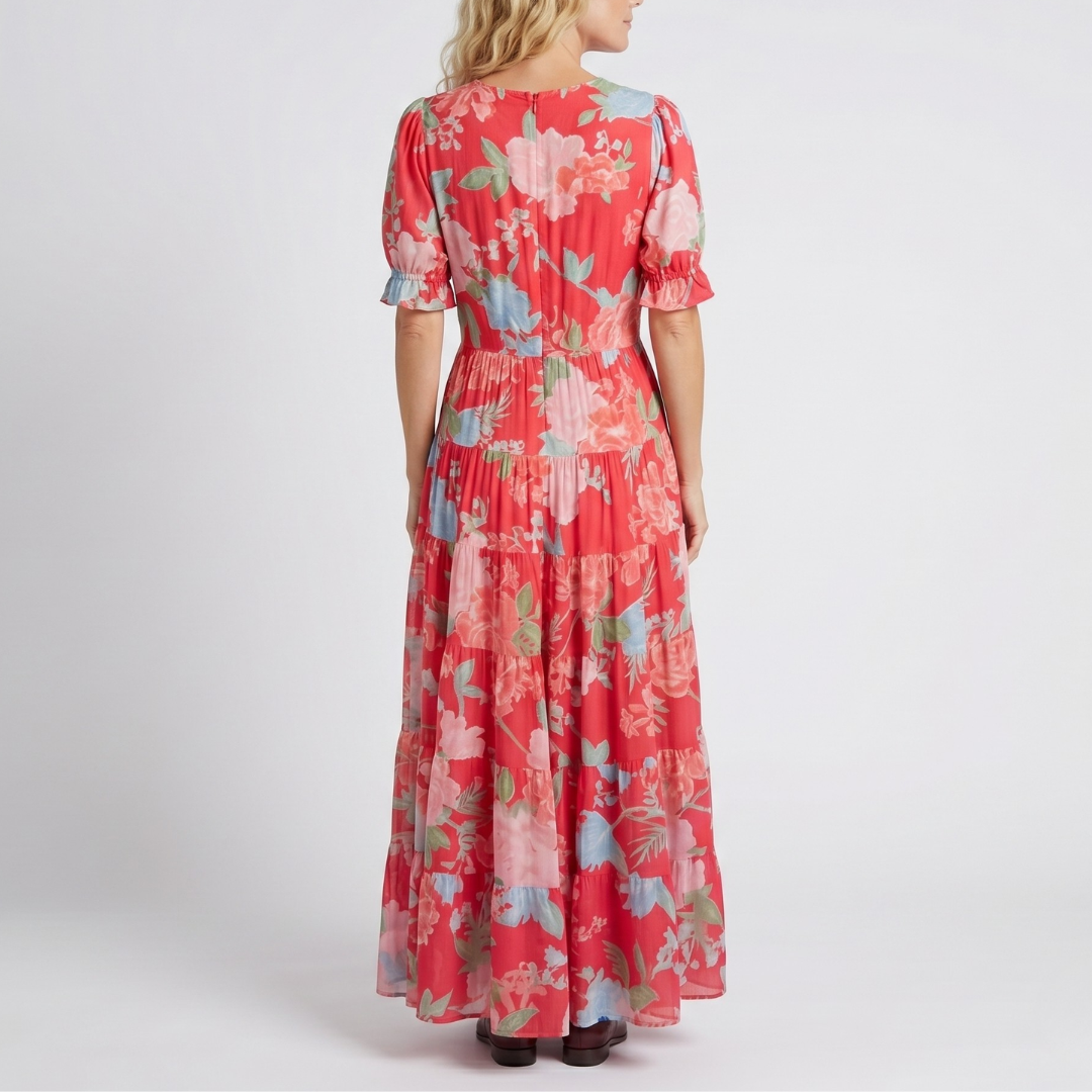 Minelda™ - Elegant Floral V-Neck Dress