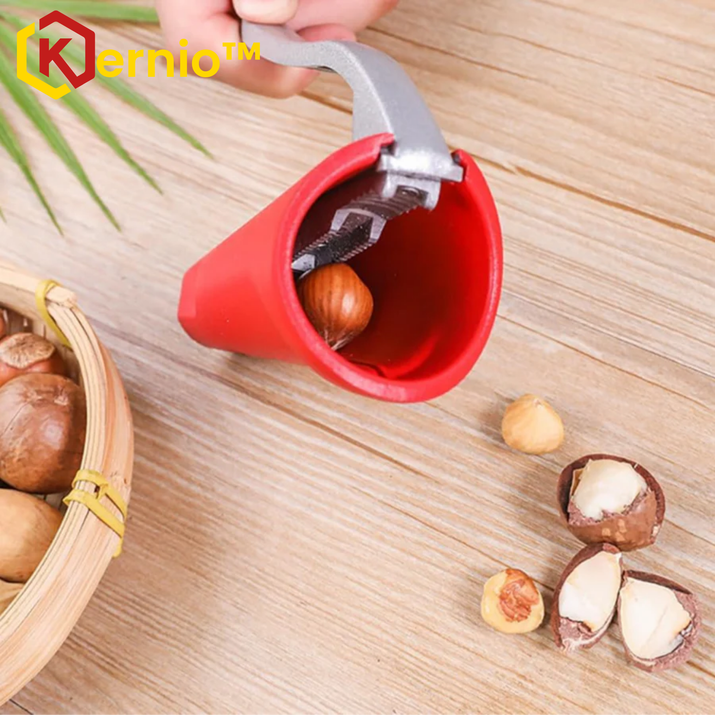 Kernio™ - Classic Walnut Nutcracker for Easy Shelling