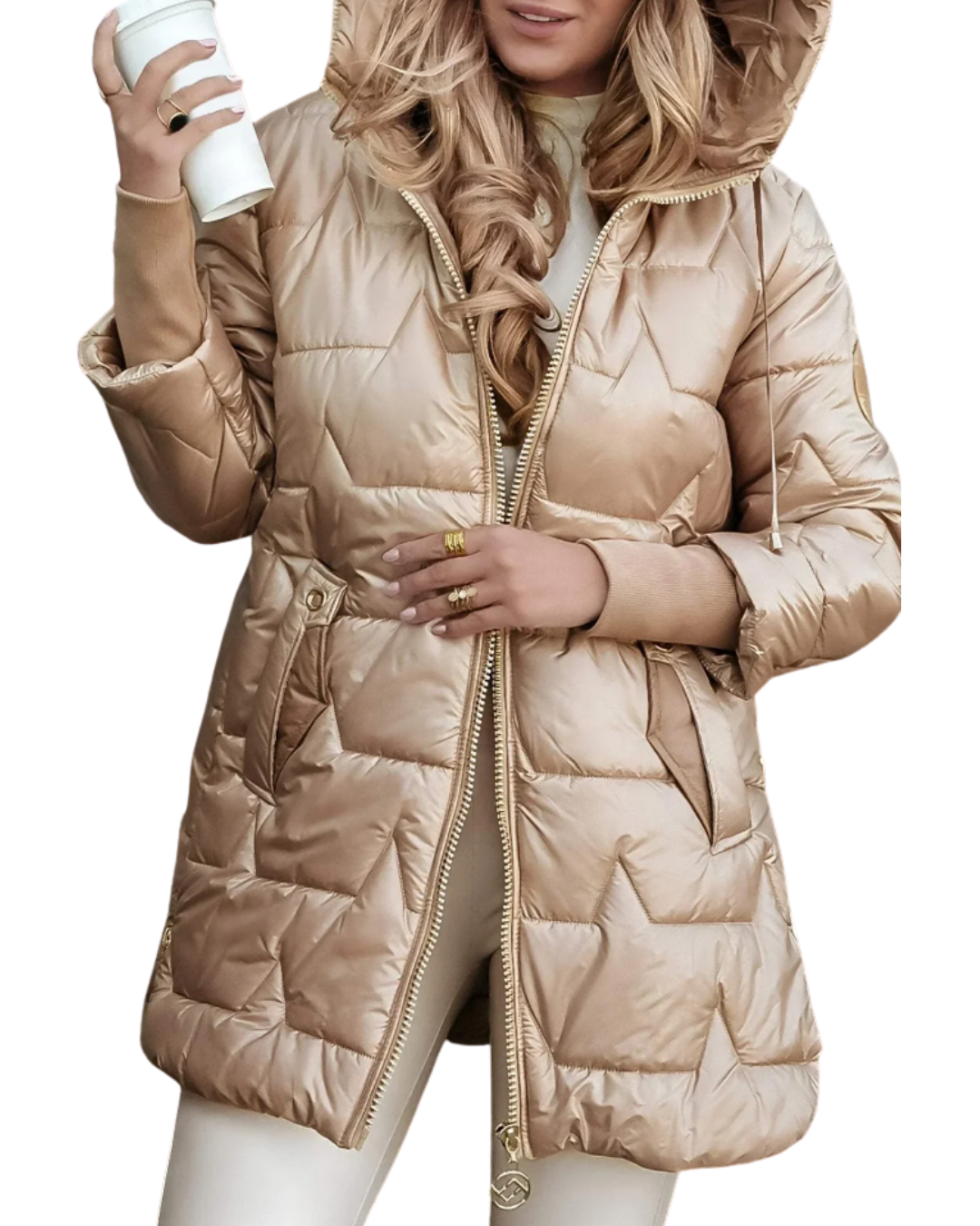 Cozy Quilted Hooded Jacket for Effortless Style