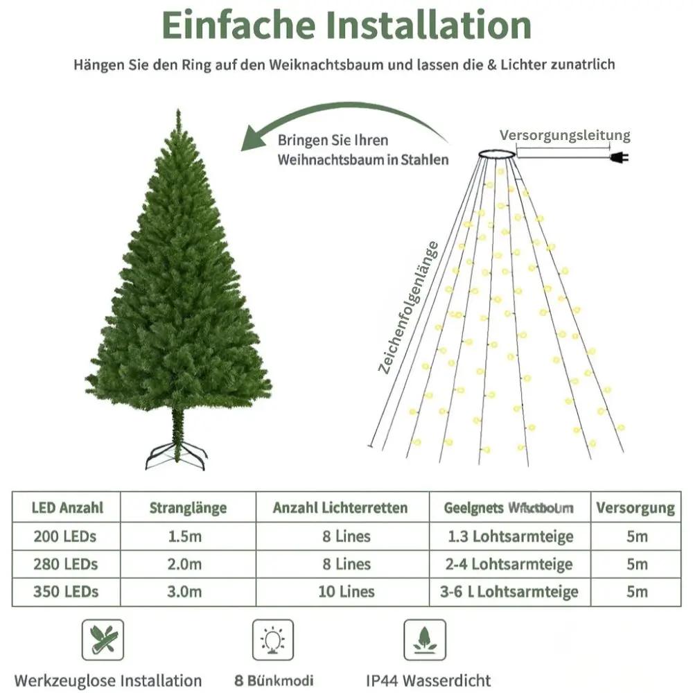 LedDeko™ - Rapid-Glow Christmas Tree for Warm Festive Ambiance