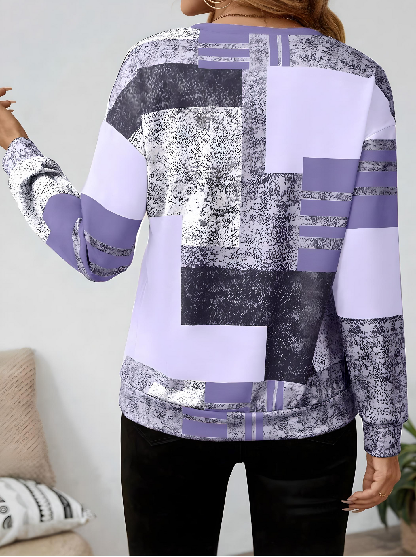 Women's Chic Patchwork Blouse