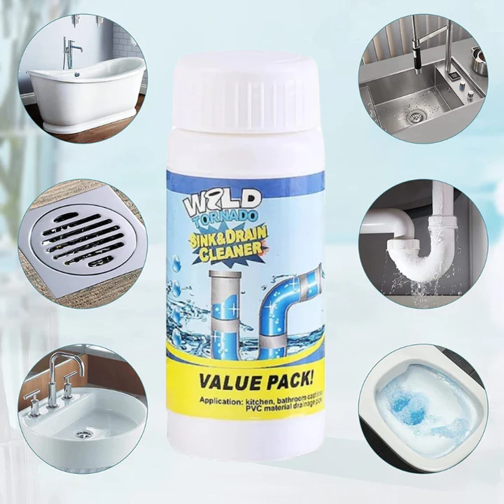 DrainFlow™ - Fast-Acting Drain Cleaning Powder