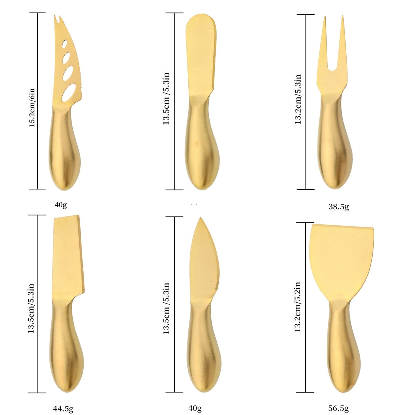 Elegant Stainless Steel Cheese Knife Set for Entertaining