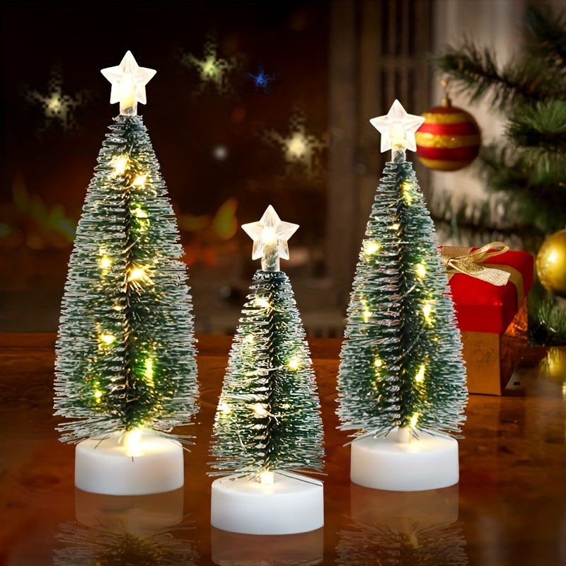 GlowNest™ - 3-Piece Lighted Indoor Tree Décor Set