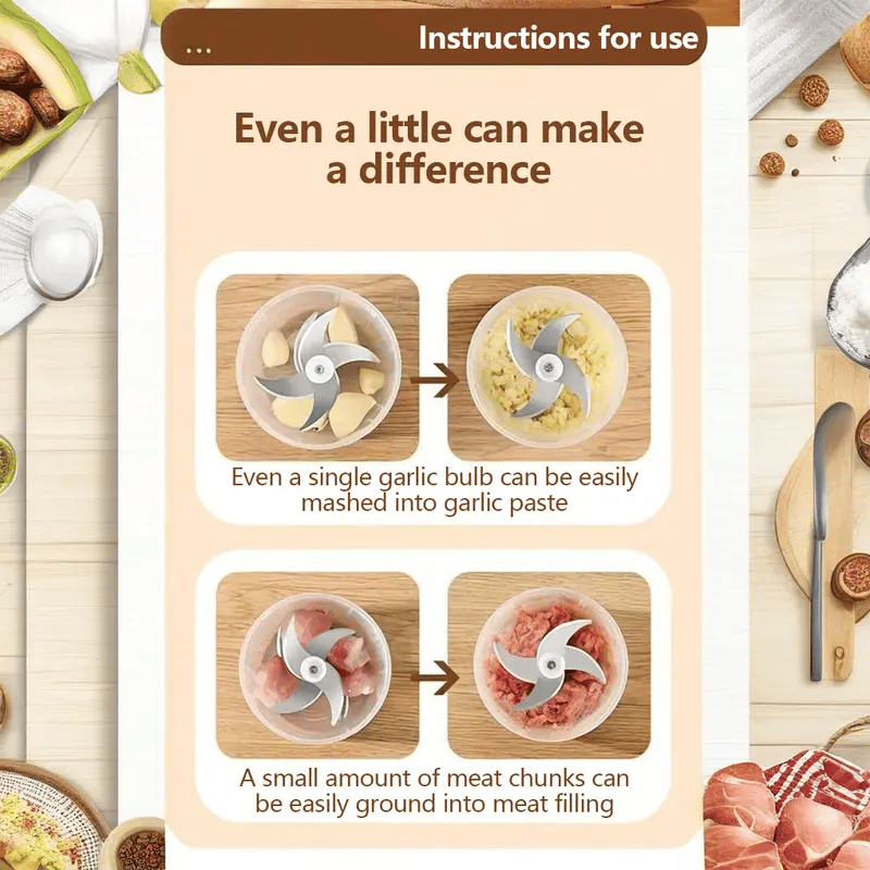 ChopSwift - Mince Garlic Instantly with No Mess or Cords
