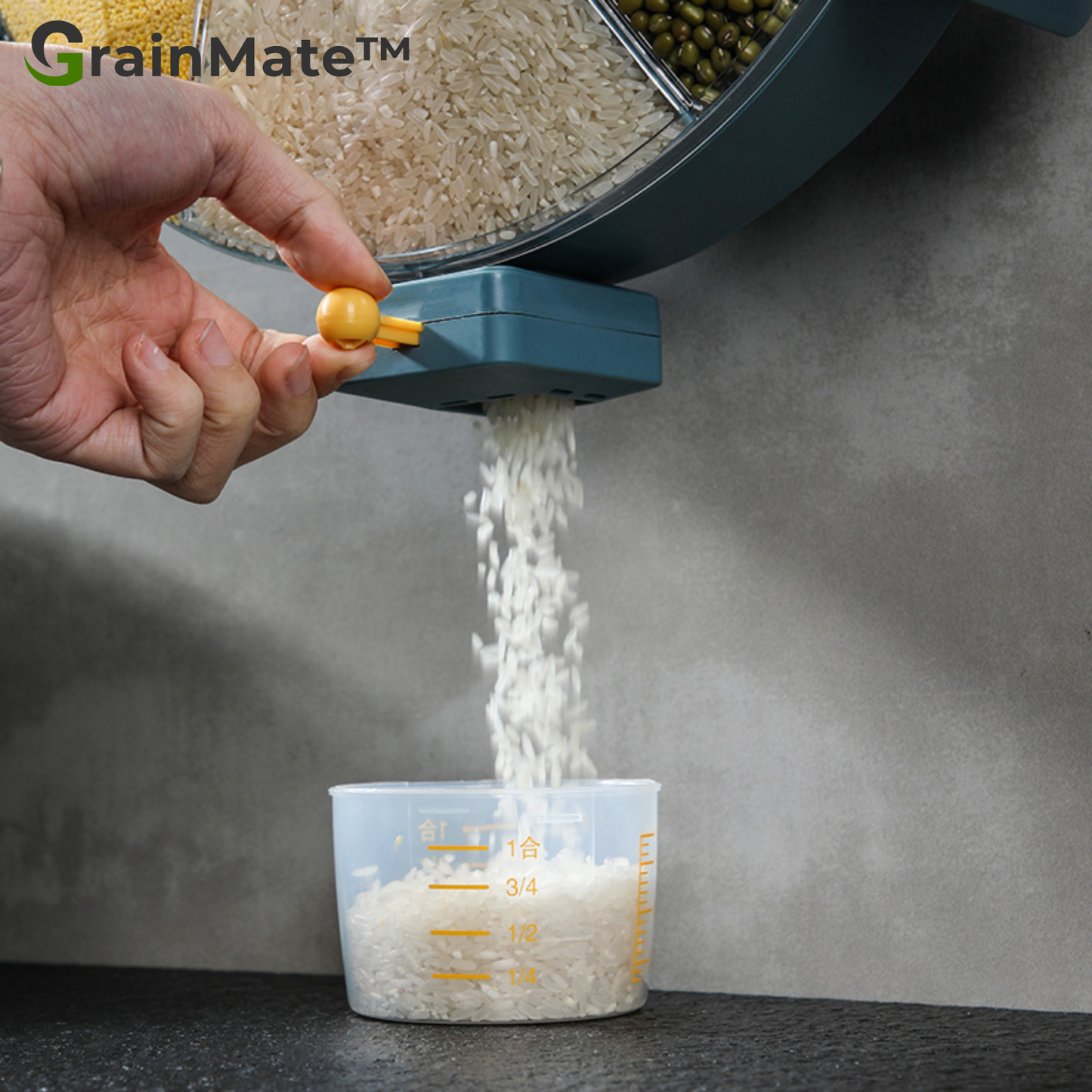 GrainMate™ - Wall-Mounted Rotary Grain Dispenser