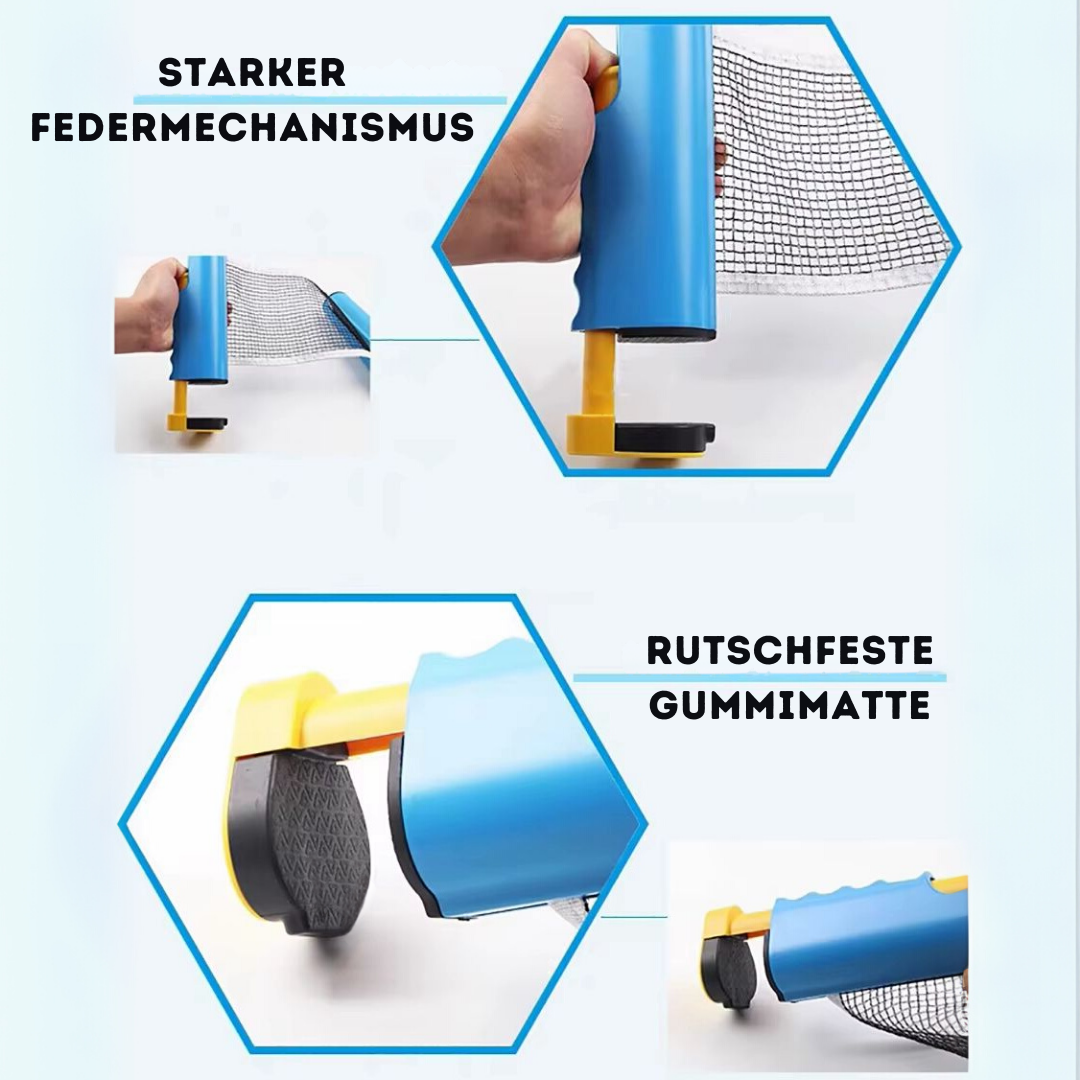 TableFlex™ - Compact Indoor Table Tennis Set for Quick Fun