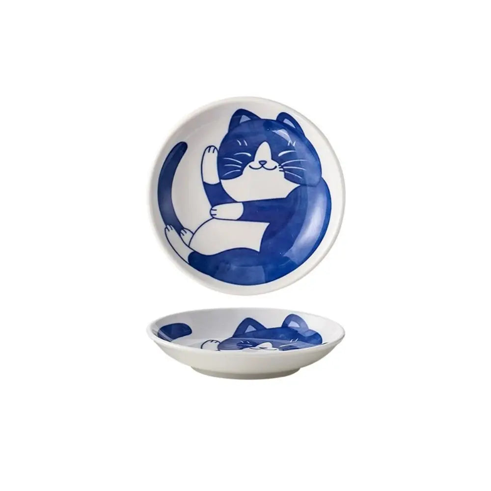 Ceramic Cat Shaped Sauce Dish Bowl
