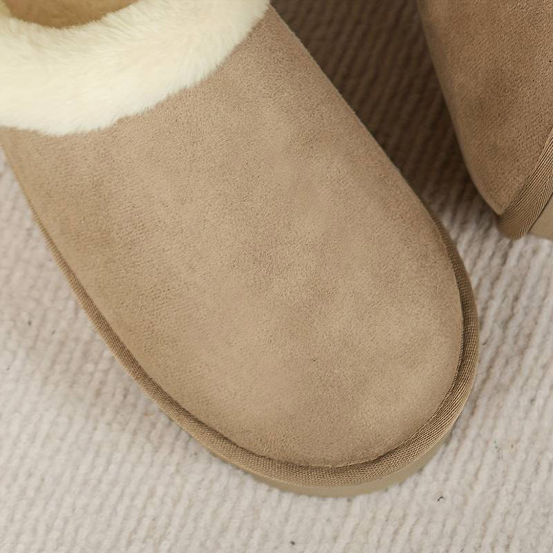 Cozy Fleece-Lined Slip-On Women's Slippers