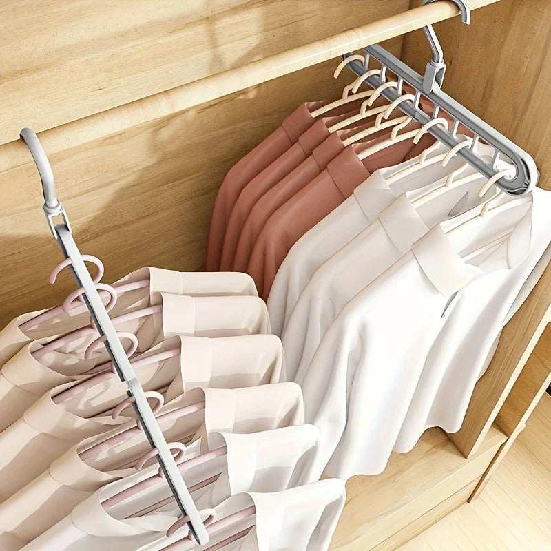 Hanglee™ - Space-Saving 9-Hole Foldable Closet Hangers
