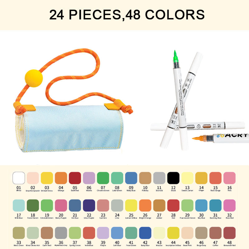 GlideMark™ Duo - Vibrant Dual-Tip Marker Set