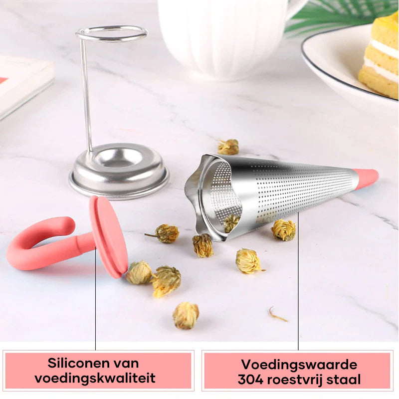 Stylish Tea Infuser with Fun Twist for Loose Leaf Tea Lovers