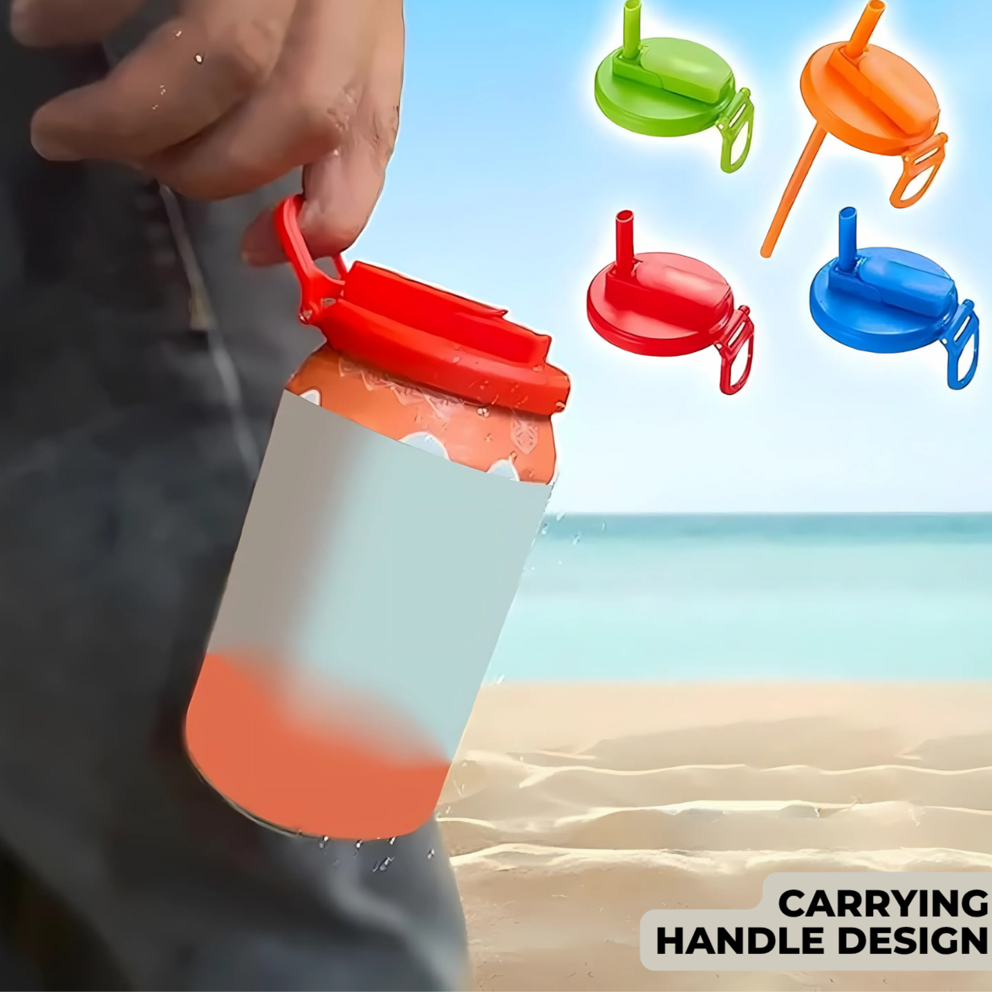 Reusable Silicone Travel Straw Set for Clean Drinking On the Go