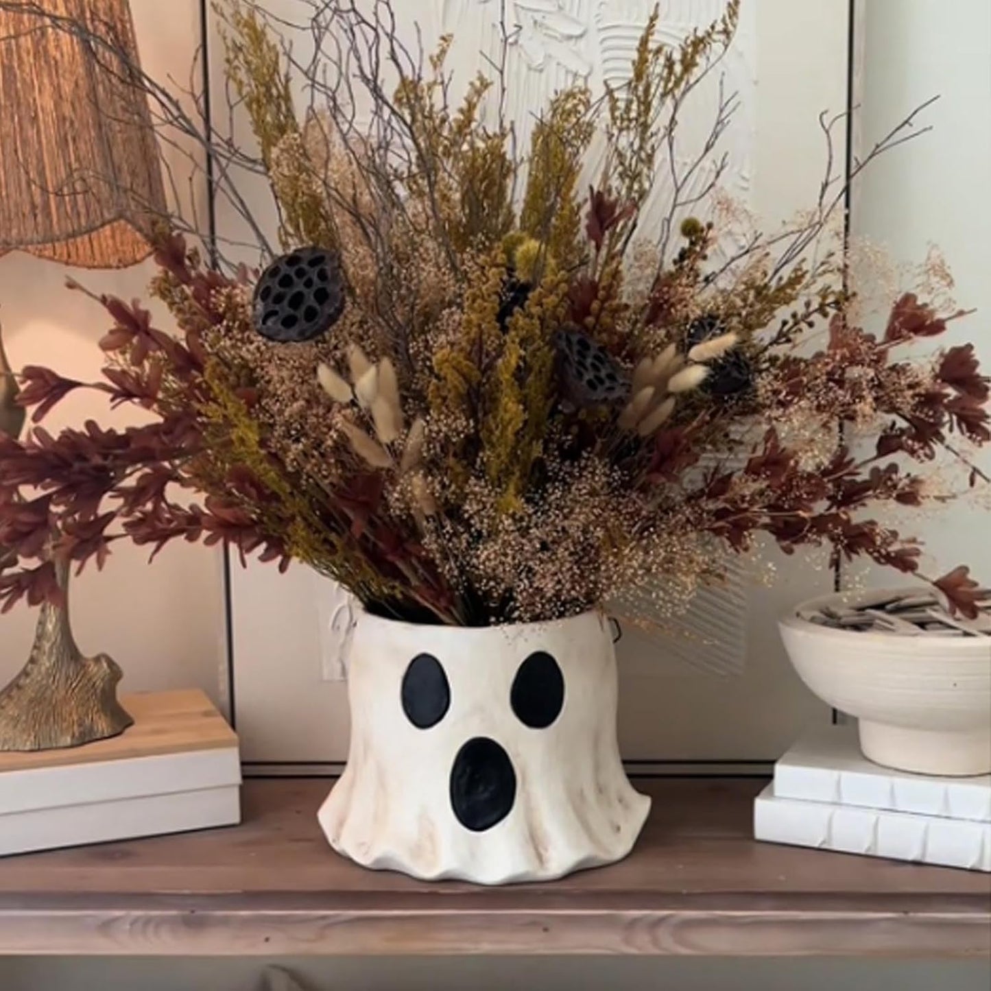 Spooky Halloween Ghost Bucket Decor