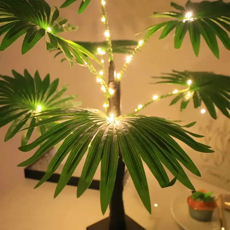 Tropical LED Palm Tree Table Lamp