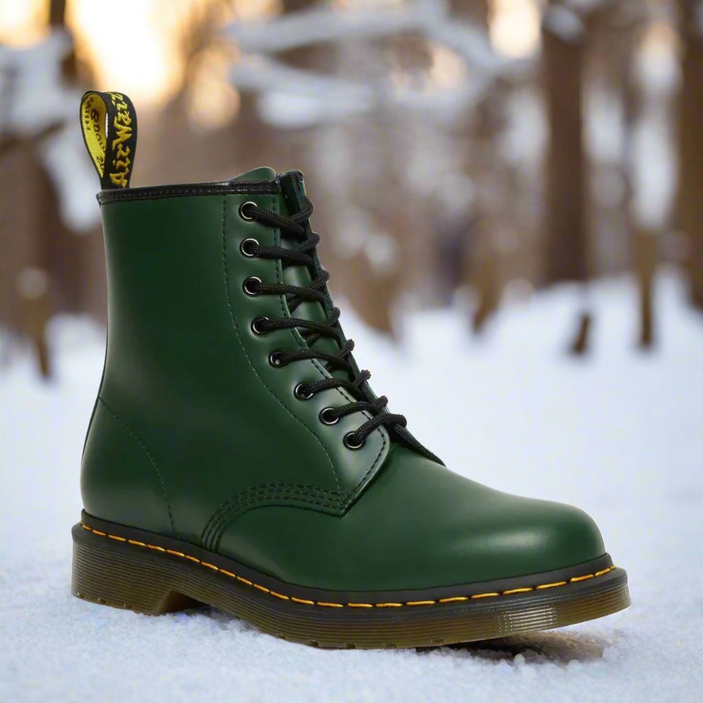 Classic Elegant Lace-Up Leather Boots