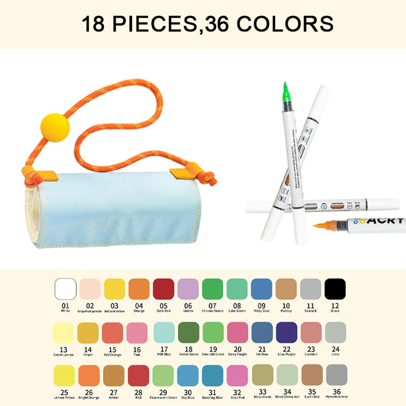 GlideMark™ Duo - Vibrant Dual-Tip Marker Set
