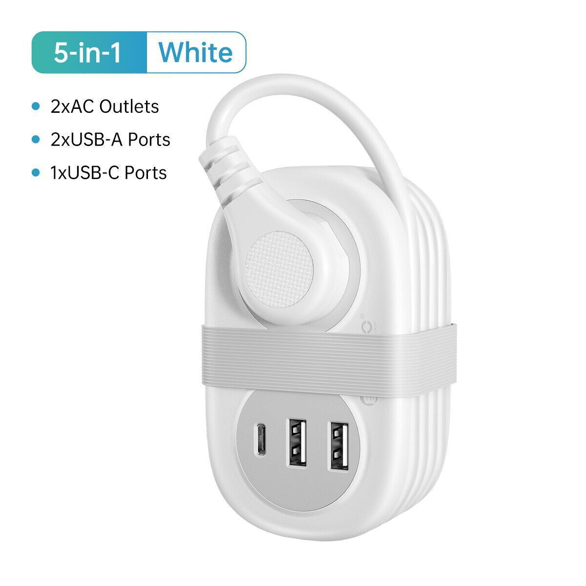 GlobeTrekker™ - Travel Power Strip with USB & Ventilated Design